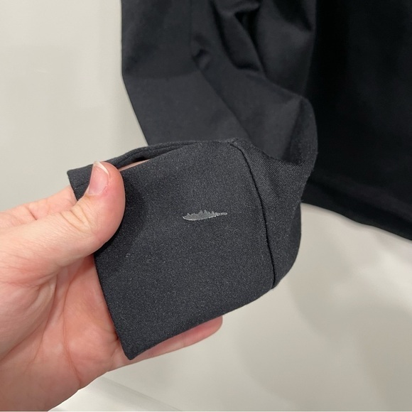 Fabletics Jolie Black Funnel Neck Pullover Sweater Training Top Lace Detail - Picture 8 of 8